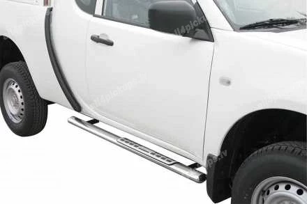 ОВАЛЬНЫЕ БОКОВЫЕ ПОРОГИ С ИНТЕГРИРОВАННЫМИ ПЛАСТИКОВЫМИ СТУПЕНЬКАМИ MISUTONIDA