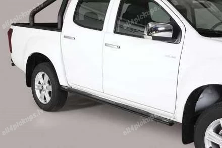 ОВАЛЬНЫЕ БОКОВЫЕ ПОРОГИ С ПЛАСТИКОВЫМИ СТУПЕНЬКАМИ MISUTONIDA