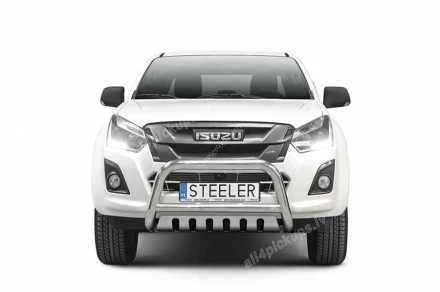 STEELER PRIEKŠĒJAIS A FORMAS AIZSARGSTIENIS AR ŠĶĒRSSTIENI UN AIZSARGPLĀKSNI