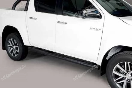 MISUTONIDA ROUND SIDE BARS WITH PLASTIC FOOTSTEPS TOYOTA Hilux