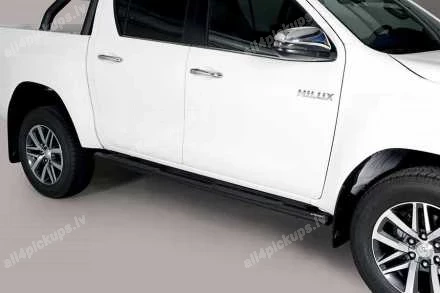 MISUTONIDA OVAL SIDE BARS WITH PLASTIC FOOTSTEPS TOYOTA Hilux