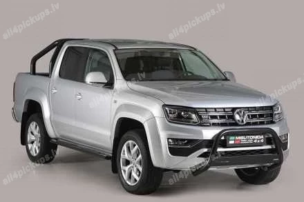 MISUTONIDA OVAL SIDE BARS WITH PLASTIC FOOTSTEPS VOLKSWAGEN Amarok