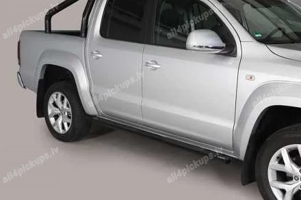 MISUTONIDA OVAL SIDE BARS WITH PLASTIC FOOTSTEPS VOLKSWAGEN Amarok