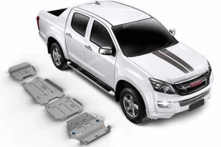 4MM ALUMINUM SKID PLATE SET RIVAL