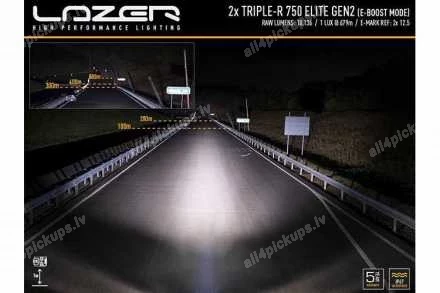 LAZER LED PAPILDLUKTURU INTEGRĀCIJAS KOMPLEKTS (TRIPLE-R 750 ELITE) DODGE RAM