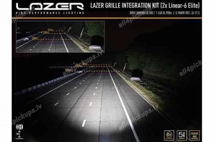 LAZER LED ADDITIONAL LIGHTS INTEGRATION KIT (LINEAR-6 ELITE) DODGE RAM