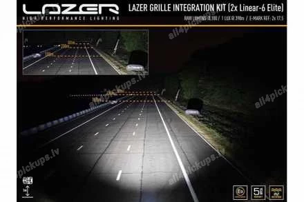 LAZER LED PAPILDLUKTURU INTEGRĀCIJAS KOMPLEKTS (LINEAR-6 ELITE - LIMITED, 2019-2023) DODGE RAM 1500