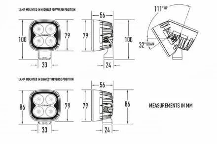 LAZER LED UTILITY-25 DARBA GAISMU PROŽEKTORS