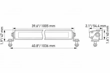 БЛОК ДОПОЛНИТЕЛЬНОГО ОСВЕЩЕНЯ LED HELLA BLACK MAGIC 40