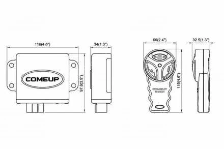 WINCH WIRELESS REMOTE CONTROL COMEUP WINCH