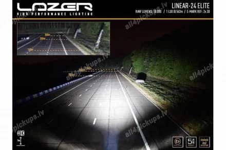 ИНТЕГРИРОВАННЫЙ КОМПЛЕКТ ДОПОЛНИТЕЛЬНЫХ ФАР LAZER LED (LINEAR-24 ELITE) FORD Ranger Raptor