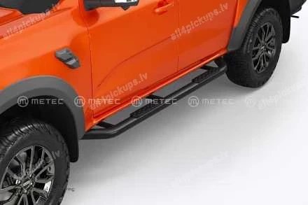 METEC ROUND SIDE BARS WITH PLASTIC FOOTSTEPS