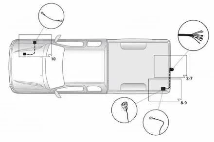 7 KONTAKTU PIEKABES ĀĶA ELEKTROINSTALĀCIJAS KOMPLEKTS (X-CLASS 17-20) 