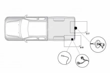 7 PIN TOW BAR WIRE HARNESS SET (L200 15-19) 