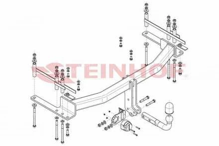 TOW BAR STEINHOF SSANGYONG Musso