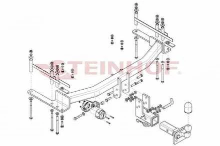 TOW BAR STEINHOF (USA DESIGN) SSANGYONG/KGM Musso