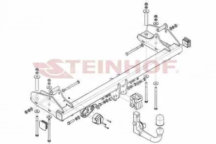 TOW BAR STEINHOF (REMOVABLE) SSANGYONG Musso