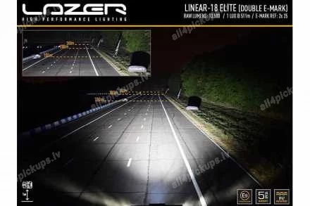ИНТЕГРИРОВАННЫЙ КОМПЛЕКТ ДОПОЛНИТЕЛЬНЫХ ФАР LAZER LED (LINEAR-18 ELITE)