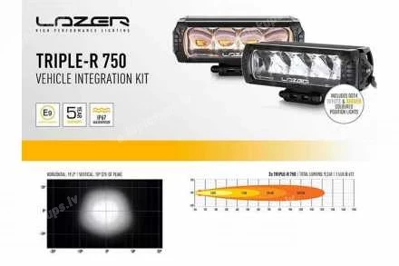 ИНТЕГРИРОВАННЫЙ КОМПЛЕКТ ДОПОЛНИТЕЛЬНЫХ ФАР LAZER LED (TRIPLE-R 750 ELITE - XL, XLT, TREMOR) FORD Ranger