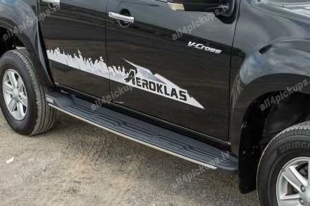 AEROKLAS SIDE BARS WITH THE PLATFORM FORD Ranger, VOLKSWAGEN Amarok